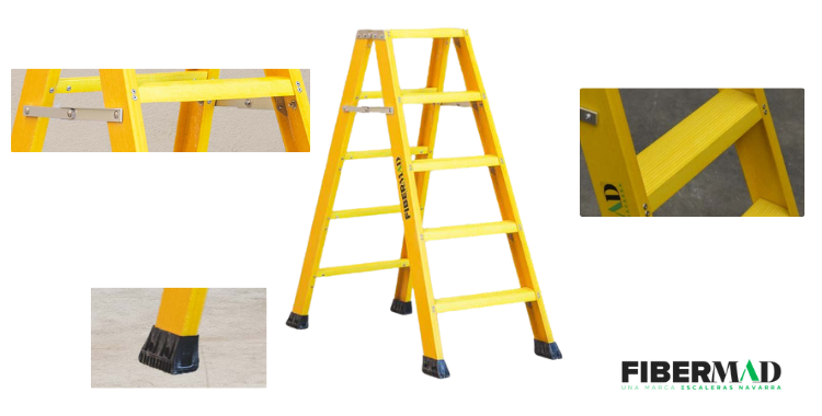 FV6F Dvojstranne celosklolaminatove schodiky